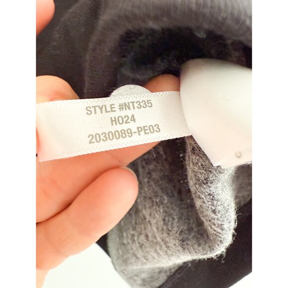 Madewell | NWT | Puff-Sleeve Sweatshirt Tee in Jet Black | Sz XS - Picture 6 of 8